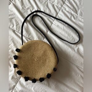 Tilda Crossbody Black PomPom Stella & Dot Purse